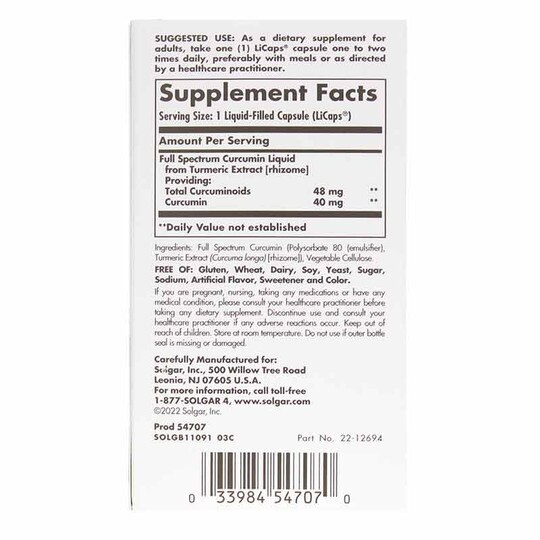 Full Spectrum Curcumin, SLG